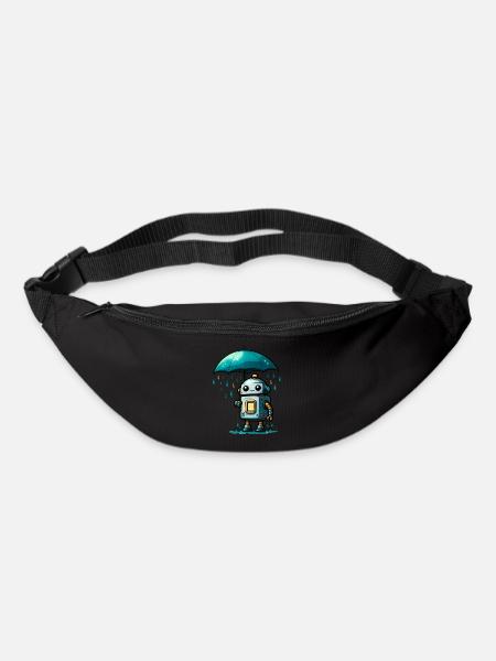 Robot in the rain - Bum bag - black