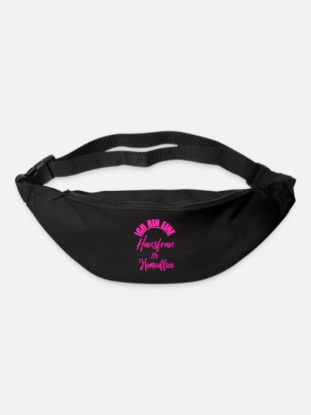 Hausfrau im Homeoffice - Gürteltasche - Schwarz