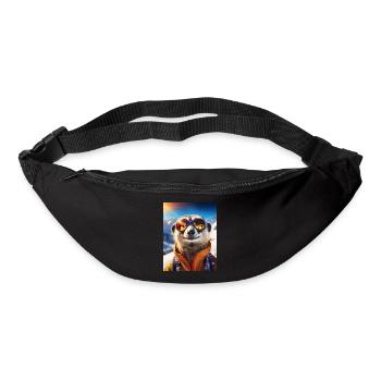 Meerkats on a skiing holiday - Bum bag - black - Front