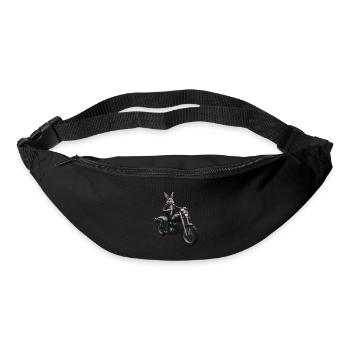 Biker Hase - Gürteltasche - Schwarz - Vorne