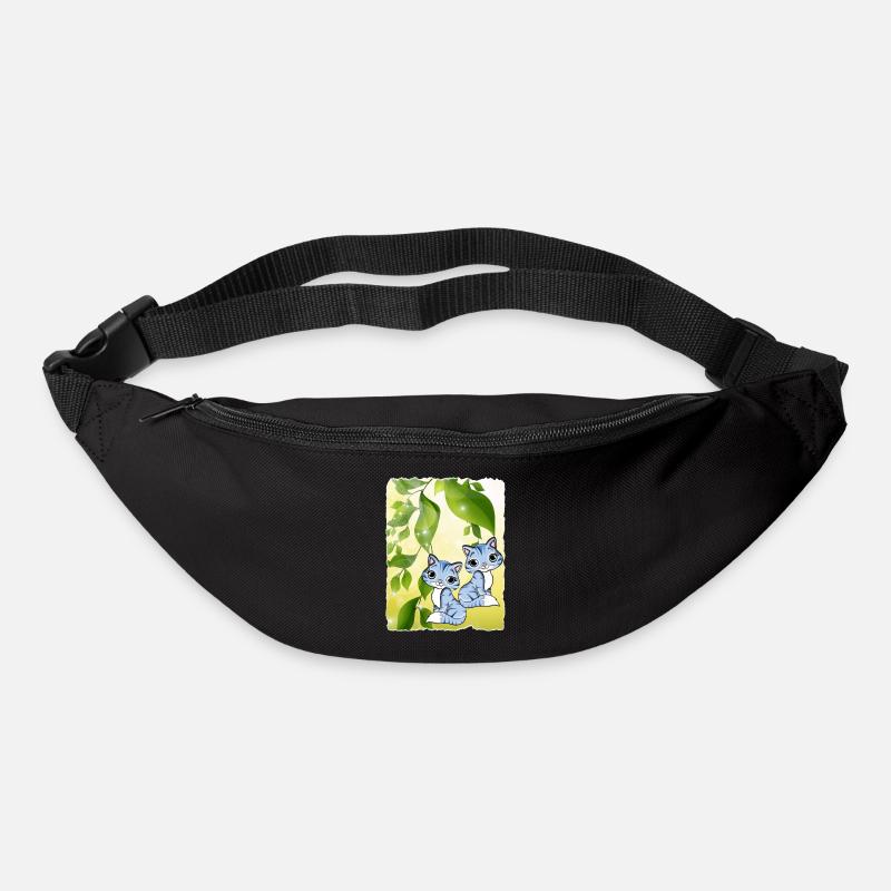 Katzenbeeren - Gürteltasche - Schwarz