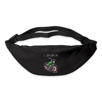 S51 (grün) // Illustration - Gürteltasche - Schwarz - Vorne