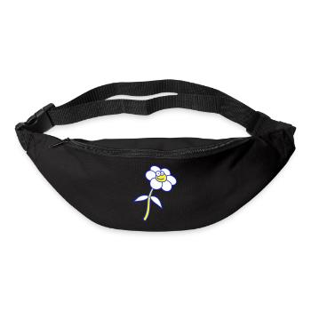 Süße Blume Frühling Sommer Natur Lustiges Gesicht - Gürteltasche - Schwarz - Vorne