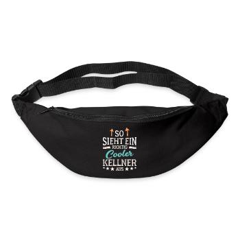 So sieht ein richtig cooler Kellner aus Bedienung - Gürteltasche - Schwarz - Vorne