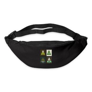Weihnachtsbäume - Art - Gürteltasche - Schwarz - Vorne