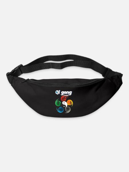 Yin Yang Five Elements Qi Gong Fever Design - Bum bag - black