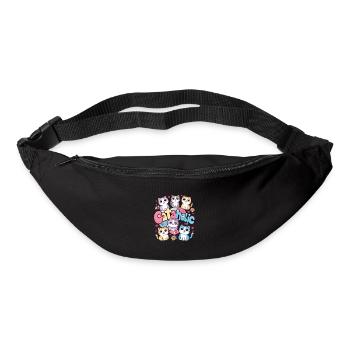 Cat Kitten Cartoon Gift - Bum bag - black - Front