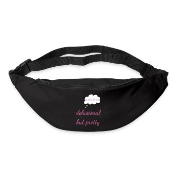 Wahnhaft, aber hübsch – Y2K Soft Girl Selbstvertrauen T - Gürteltasche - Schwarz - Vorne