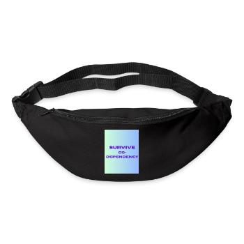 SURVIVE co dependency - Sac banane - noir - Devant
