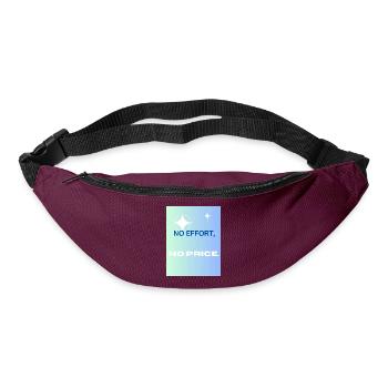 No effort no price - Sac banane - bordeaux  - Devant