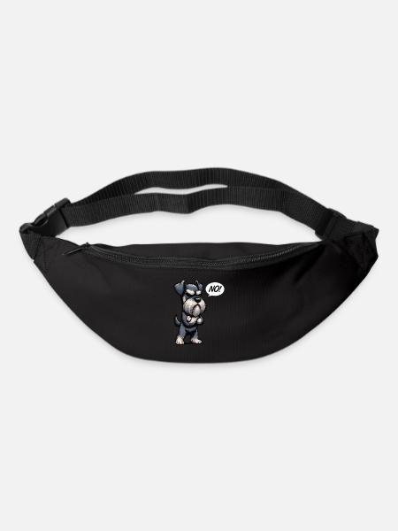 No Schnauzer Riesenschnauzer Schnauzerbesitzer - Gürteltasche - Schwarz