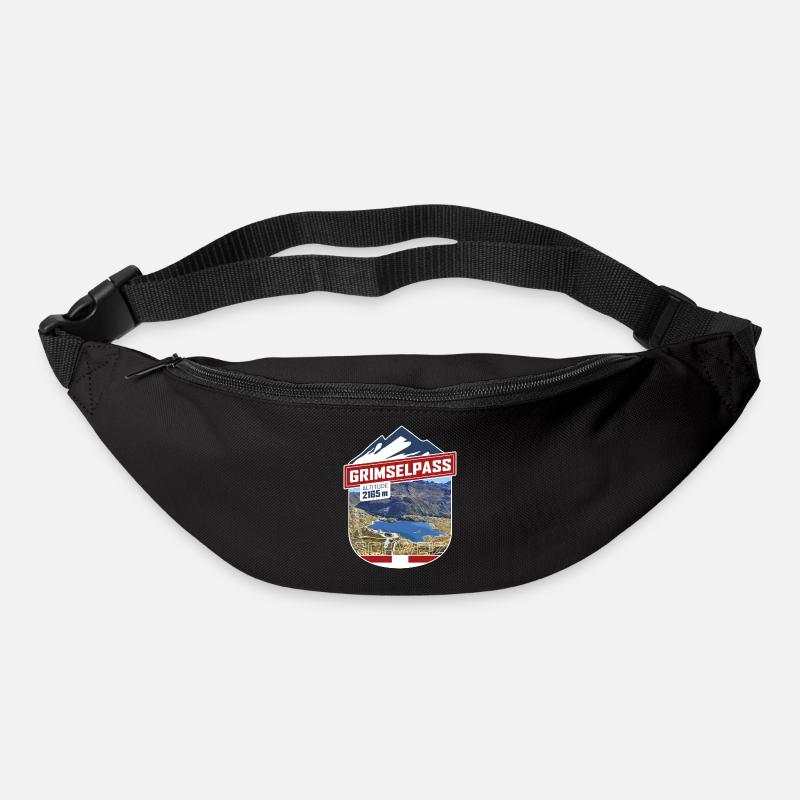 Grimselpass | Sticker - Gürteltasche - Schwarz