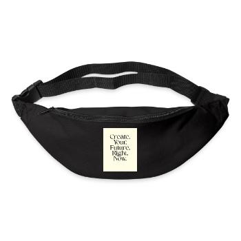 Create your future now Typography - Bum bag - black - Front