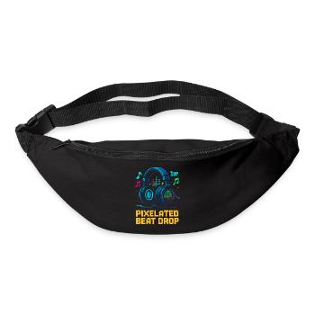 PIXELATED BEAT DROP Retro Pixel Headphones 1UP - Bum bag - black - Front