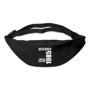 Cadeau Anniversaire Rétro - Décembre 1985 - Sac banane - noir - Devant