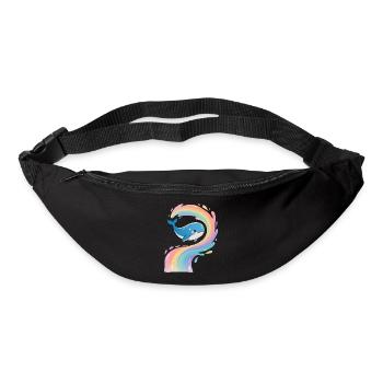 🐳 Rainbow Whale - Magical - Bum bag - black - Front
