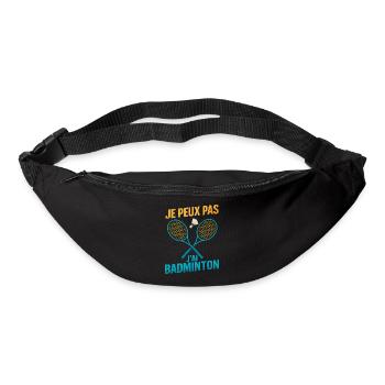 I can't I have badminton - Bum bag - black - Front