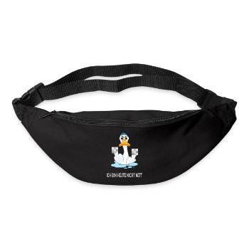Je ne suis pas gentil aujourd’hui – Canard drôle - Sac banane - noir - Devant