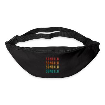 Sondeln__T-chemise - Sac banane - noir - Devant