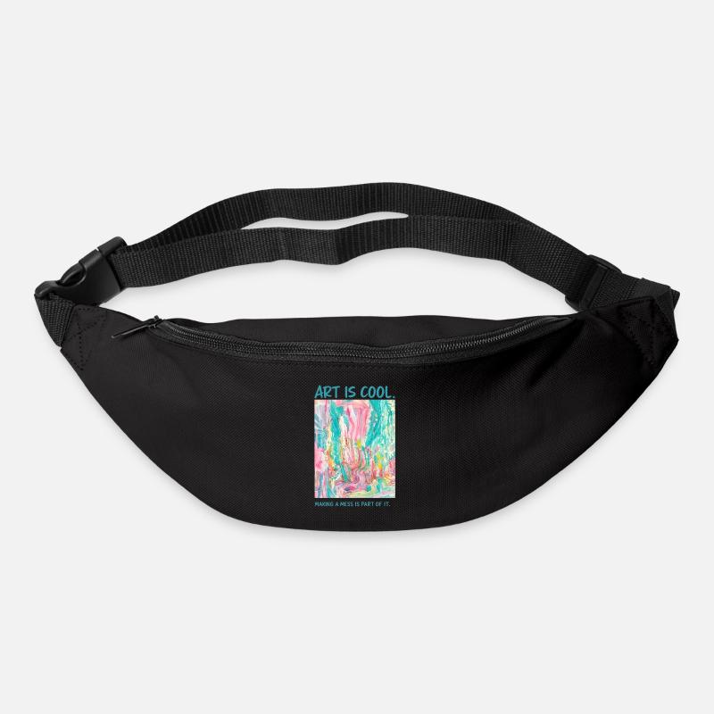 Farbenzauber Chaoskunst - Gürteltasche - Schwarz