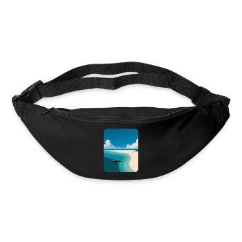 Strand Meer Palmen - Gürteltasche - Schwarz - Vorne