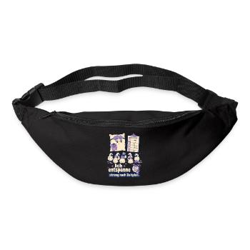 Ich entspanne streng nach Zeitplan - Gürteltasche - Schwarz - Vorne