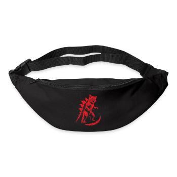 Rugissement de Kaiju Chaton, Catzilla - Sac banane - noir - Devant