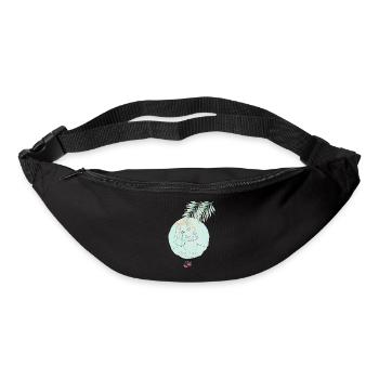 Ocean Breeze Beach Design, elegant Coastal Line - Bum bag - black - Front
