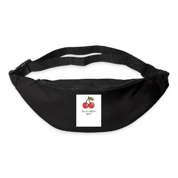 Kirsch-Vibes Süße Momente - Gürteltasche - Schwarz - Vorne