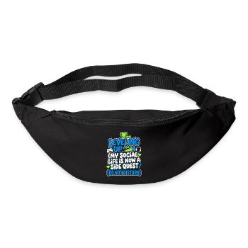 Faire monter de niveau ma vie sociale, joueur - Sac banane - noir - Devant