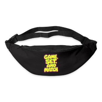 Set de jeu Match Tennis Shirt, style néon - Sac banane - noir - Devant