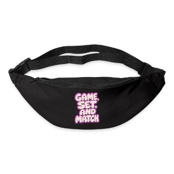 Set de jeu Match Tennis Shirt, style rétro - Sac banane - noir - Devant