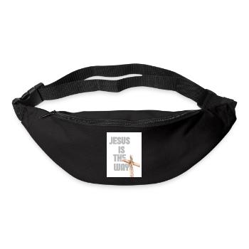 Jesus Is The Way Cross Graphic - Bum bag - black - Front