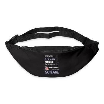 Certaines Filles Aiment La Musique Les Meilleur... - Sac banane - noir - Devant