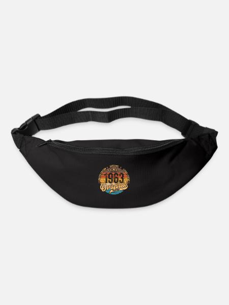 1963 Anniversaire né en 1963 Retro Vintage - Sac banane - noir