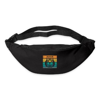 Retro Capybara Vintage Capybara Rodent - Bum bag - black - Front