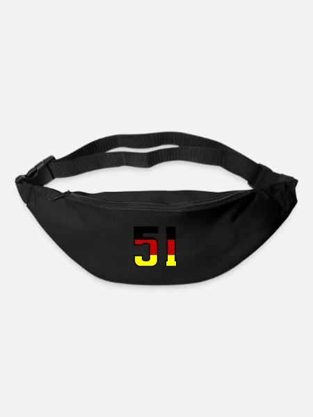 51 Symbole numérique Allemagne - Sac banane - noir