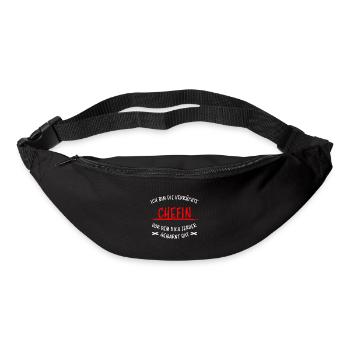 Chefin Mama Lustiger Spruch Familie Beruf Geschenk - Gürteltasche - Schwarz - Vorne
