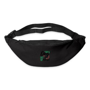 Dog Humor Happy Dog Happy Home Dog Lover Gift - Bum bag - black - Front