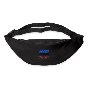 Cadeaux d’amoureux des livres Les livres sont un lecteur magique unique - Sac banane - noir - Devant