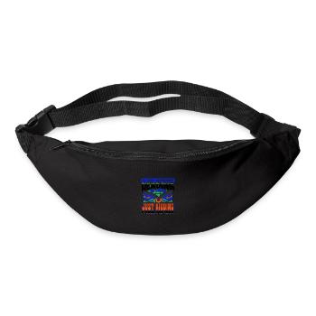 Cadeau d’amoureux des livres une journée sans lire juste - Sac banane - noir - Devant