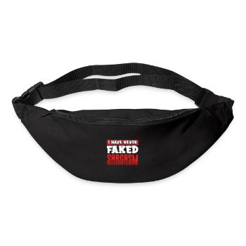 Sarkastisches Geschenk Ich habe noch nie Sarkasmus vorgetäuscht - Gürteltasche - Schwarz - Vorne