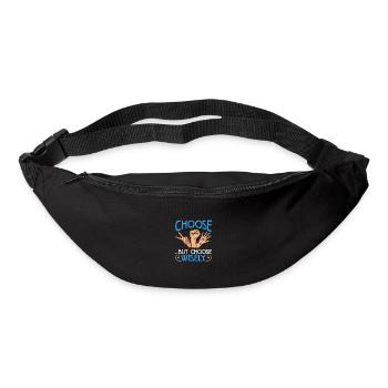 Steinpapierschere wählen, aber kluges Geschenk wählen - Gürteltasche - Schwarz - Vorne