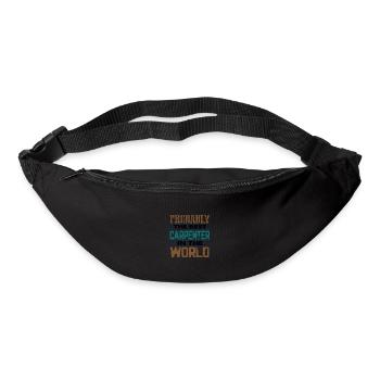 Schreinergeschenke Wahrscheinlich bester Tischler in der - Gürteltasche - Schwarz - Vorne