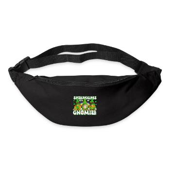 St Patricks Day Irland Wichtel Gnome - Gürteltasche - Schwarz - Vorne