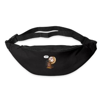 Krapfen Berliner Pfannkuchen Kreppel Kräppel - Gürteltasche - Schwarz - Vorne