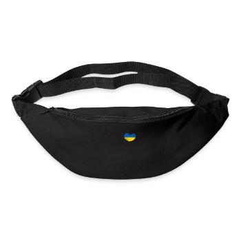 Ukraine Herz Ukrajina Land Ukrainer Ukrainisch Fun - Gürteltasche - Schwarz - Vorne