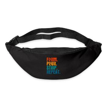 Concrete mixer construction worker concrete builder gift - Bum bag - black - Front