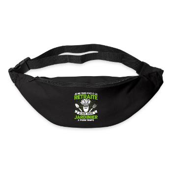 Garten Schrebergarten Gartenarbeit Geschenk - Gürteltasche - Schwarz - Vorne