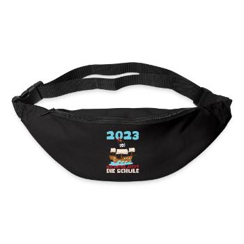 Schulkind 2023 Pirat Einschulung Erstklässler Kind - Gürteltasche - Schwarz - Vorne